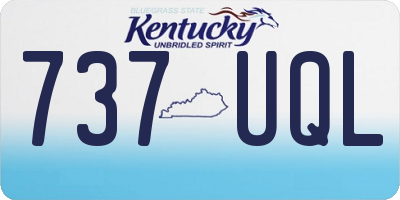 KY license plate 737UQL