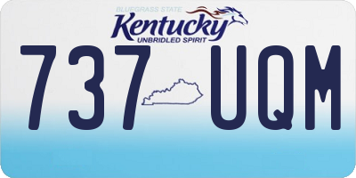 KY license plate 737UQM