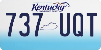KY license plate 737UQT