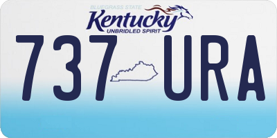 KY license plate 737URA