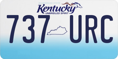 KY license plate 737URC