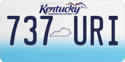 KY license plate 737URI