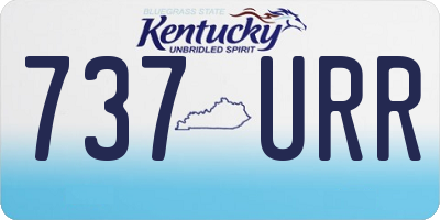 KY license plate 737URR