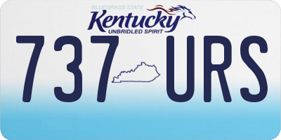 KY license plate 737URS