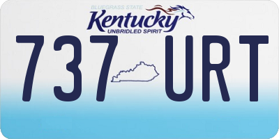 KY license plate 737URT