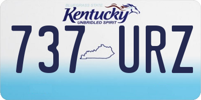 KY license plate 737URZ