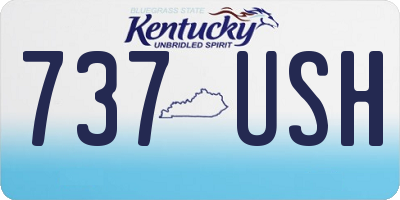 KY license plate 737USH