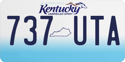 KY license plate 737UTA