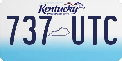 KY license plate 737UTC