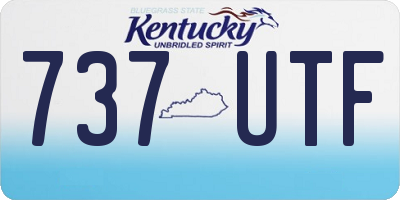 KY license plate 737UTF