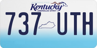KY license plate 737UTH