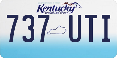 KY license plate 737UTI