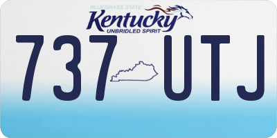 KY license plate 737UTJ