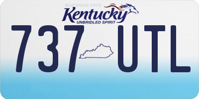 KY license plate 737UTL