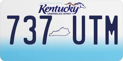 KY license plate 737UTM