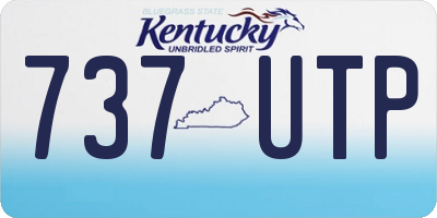 KY license plate 737UTP