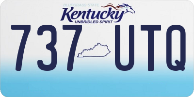 KY license plate 737UTQ
