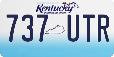 KY license plate 737UTR