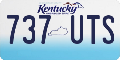 KY license plate 737UTS