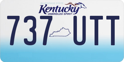 KY license plate 737UTT