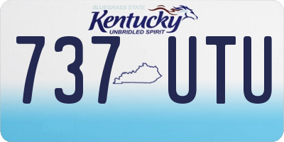 KY license plate 737UTU