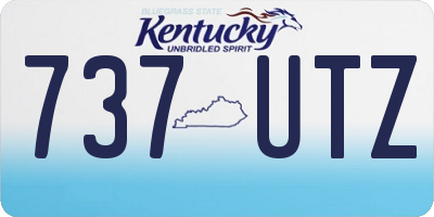 KY license plate 737UTZ