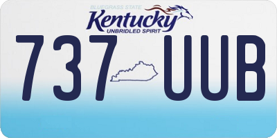 KY license plate 737UUB