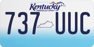 KY license plate 737UUC