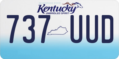 KY license plate 737UUD