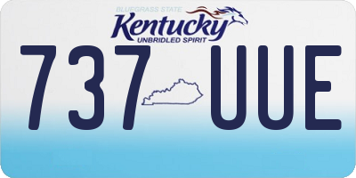 KY license plate 737UUE