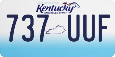 KY license plate 737UUF