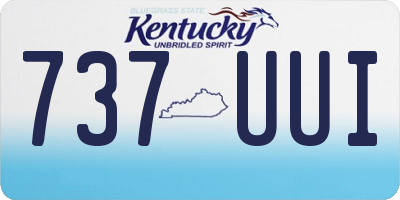 KY license plate 737UUI