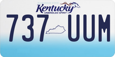 KY license plate 737UUM