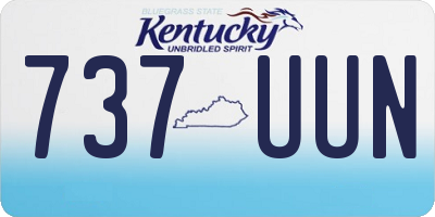 KY license plate 737UUN