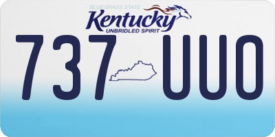 KY license plate 737UUO