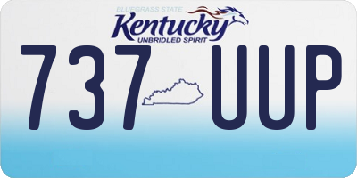 KY license plate 737UUP
