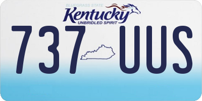 KY license plate 737UUS