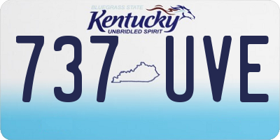 KY license plate 737UVE