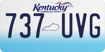KY license plate 737UVG