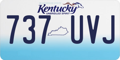 KY license plate 737UVJ
