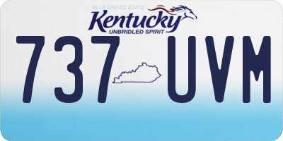 KY license plate 737UVM