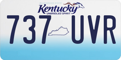 KY license plate 737UVR
