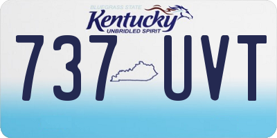 KY license plate 737UVT
