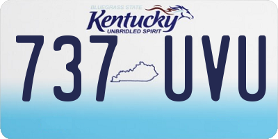KY license plate 737UVU