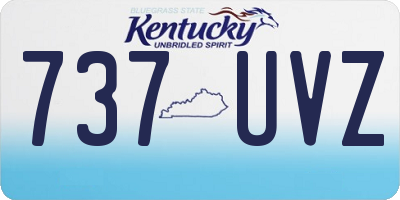 KY license plate 737UVZ