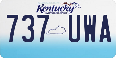 KY license plate 737UWA