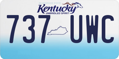 KY license plate 737UWC