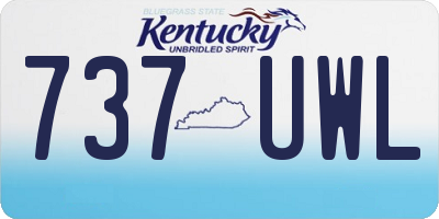 KY license plate 737UWL