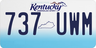 KY license plate 737UWM