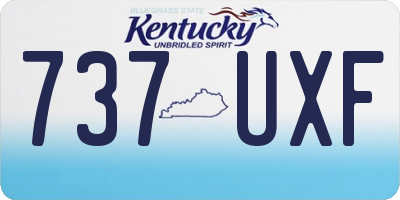 KY license plate 737UXF